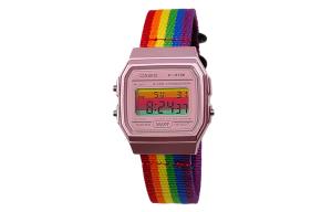 Ретрофрит серия кварцевый механизм нейлоновый ремешок женские часы разноцветный циферблат CASIO