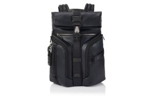 TUMI Кожаный дорожный рюкзак унисекс черный