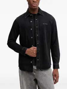 Рубашка с вышитым логотипо Marc O'Polo, серый