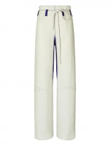 Широкие брюки с кулиской Tory Burch, белый