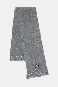 Шарф с шерстью Just Cavalli, серый