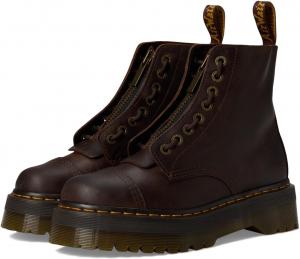 Dr. Martens Unisex-Adult Sinclair кожаные платформенные ботинки Combat, Dark Brown