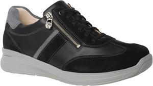 Мужские кроссовки Ganter низкие, черные, 46,5 EU ширина Weit