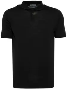 Трикотажная рубашка поло Paytin John Smedley, черный
