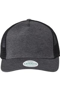 Кепка дальнобойщика LEGACY из пяти панелей, черный/черный