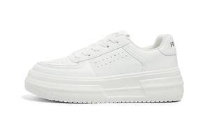 FOREVER 21 Нескользящие низкие кроссовки для скейтбординга, увеличивающие рост, женские, белые