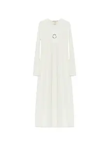 Текстурированное платье Krista с кольцом O-ring Paramidonna, белый