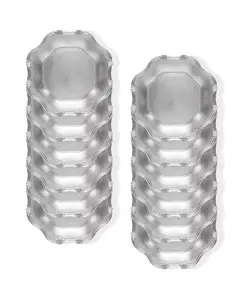 Набор столовых приборов в стиле барокко из 12 предметов, сервиз на 12 персон American Atelier, silver