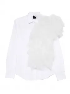 Рубашка с длинными рукавами и отделкой Alchemy, белый