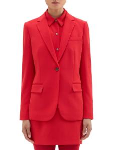 Блейзер классического кроя из штапельного материала Theory, цвет Geranium