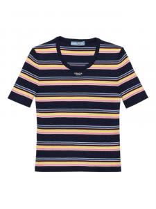 Футболка в полоску Prada, синий