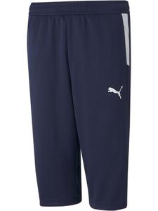 Спортивные брюки "TeamLIGA Training 3/4 Pants Jr" синего цвета Puma