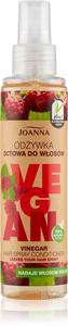 Веганский спрей-кондиционер с малиновым уксусом для блестящих и мягких волос Joanna, 150 мл