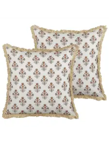 Декоративная подушка Beliani 2er Set Deko OMORIKA, цвет bunt/beige/orange