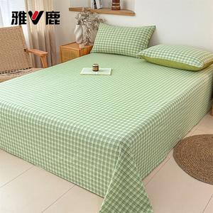 Yalu Простыня 180х230 см из хлопка, цвет Matcha, дышащая и мягкая