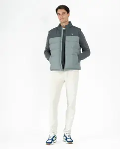 Мужской стеганый жилет на молнии Makarthy, серый