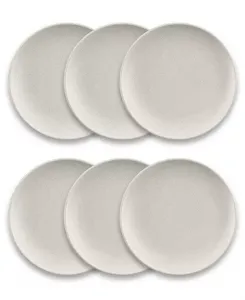 Набор из 6 обеденных тарелок из полипропилена Coupe Abode Homewares, beige