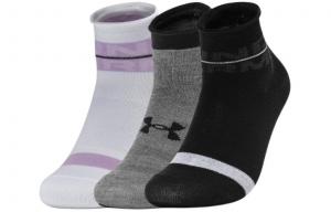 Женские носки щиколотки 3 шт Under Armour, 3 шт (Черный+Серый+Белый)
