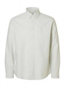 SELECTED Рубашка на пуговицах 'SLHRick' Regular fit в белом цвете