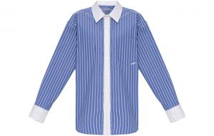 Поло в синюю полоску с длинным рукавом Alexander Wang