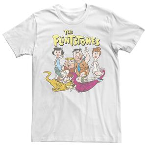 Мужская футболка с логотипом The Flintstone Family Portrait Licensed Character