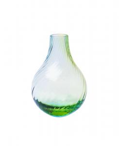 Ваза из хрустального стекла «Ирис» диаметром 5 дюймов Kosta Boda, цвет blue/green