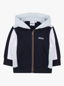 Детская толстовка с капюшоном из хлопковой смеси HUGO BOSS