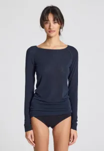 Однотонная блузка amalie с длинными рукавами Gai+Lisva, Midnight Blue