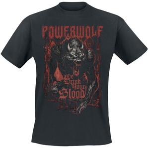 Футболка Powerwolf We Drink Your Blood, черный