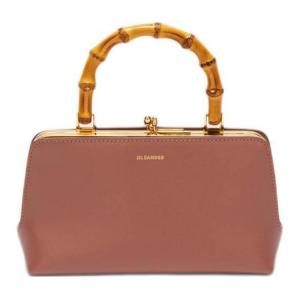 Сумка через плечо из телячьей кожи, миниатюрная женская сумка, цвет вишнёвое дерево JIL SANDER