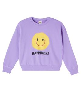 Толстовка из хлопкового джерси Счастье Jellymallow, фиолетовый