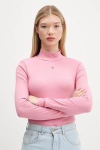 Лонгслив Tommy Jeans, розовый