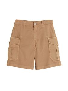 Шорты карго прямого кроя Brunello Cucinelli Kids, коричневый