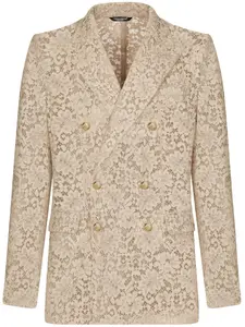 Двубортный пиджак DOLCE & GABBANA, нейтральный