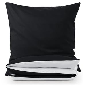 Двустороннее постельное белье Blumtal, 140x200 см, черно-белый