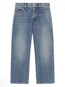 Джинсы с логотипом Dolce & Gabbana Kids, синий