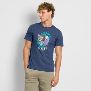 Мужская футболка с принтом и подкладкой от солнца Hurley, Dark Denim