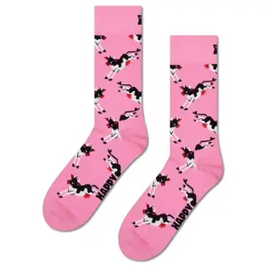 Носки Happy Cow crew, розовый