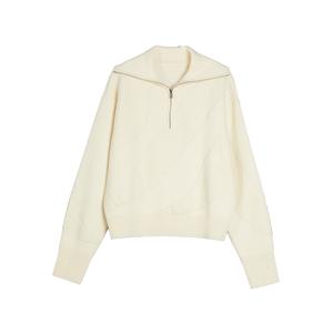 ELLE Трикотаж женский Ecru с лацканами утолщенный Others