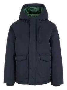 Утепленная куртка с капюшоном TRUSSARDI JUNIOR, синий