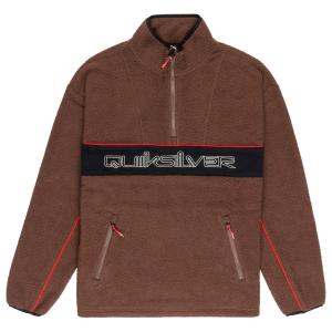 Флисовый свитер Omni Sherpa с полумолнией Quiksilver, коричневый