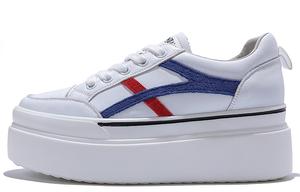 Износостойкие повседневные туфли на платформе для женщин Junjali Белый