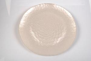 Стеклянная тарелка Novel, белый