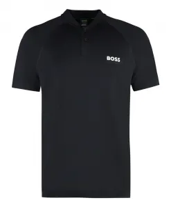 Рубашка-Поло из технической ткани Hugo, черный
