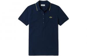 Рубашка поло женская темно-синяя Lacoste