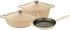 Набор сковород La Cuisine Pro Range, 5 предметов, кремовый
