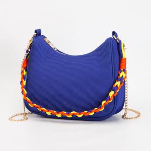 Сумка-хобо из ткани через плечо FASHNZFAB, синий