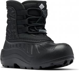 Детские ботинки Columbia Unisex Powderbug Snowlite на шнурках, Black/White