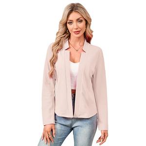 Женский блейзер с длинным рукавом и лацканом для офиса Seoria, Apricot