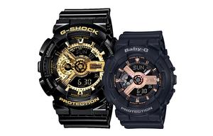 Унисекс парные часы серии Black CASIO
